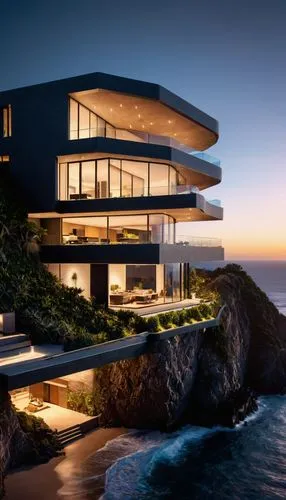 dunes house,oceanfront,fresnaye,modern architecture,dreamhouse,luxury property,Photography,General,Sci-Fi