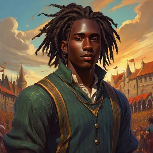 fantasy portrait,rowan,merchant,moor,julius,young man,portrait background,king caudata,euclid,cg artwork,artist portrait,african american male,cauderon,melchior,male character,robert harbeck,black male,the wanderer,anmatjere man,prophet,Conceptual Art,Fantasy,Fantasy 18