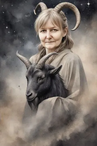 the zodiac sign taurus,goatflower,horoscope taurus,taurus,capricorn,yellen,ovis gmelini aries,anglo-nubian goat,buczkowski,bakri,thorhild,imbolc,bakra,neopagan,kriemhild,wildeboer,bos taurus,the good shepherd,pandarus,the black sheep,Digital Art,Watercolor