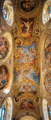 ceiling,sistine chapel,the ceiling,chiesa di sant' ignazio di loyola,cathedral of modena,frescoes,saint peter's basilica,vaulted ceiling,basilica of saint peter,on the ceiling,basilica di san pietro in vaticano,basilica di san pietro,fresco,st peter's basilica,dome roof,dome,vatican,st peters basilica,vatican city,florence cathedral,Illustration,Realistic Fantasy,Realistic Fantasy 02