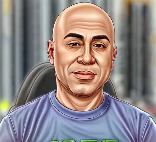 bald man  caricature drawing
,caricature,an investor,download icon,ceo,investor,bit coin,block chain,caricaturist,vector illustration,fool cage,african businessman,custom portrait,cryptocoin,eth,abdel