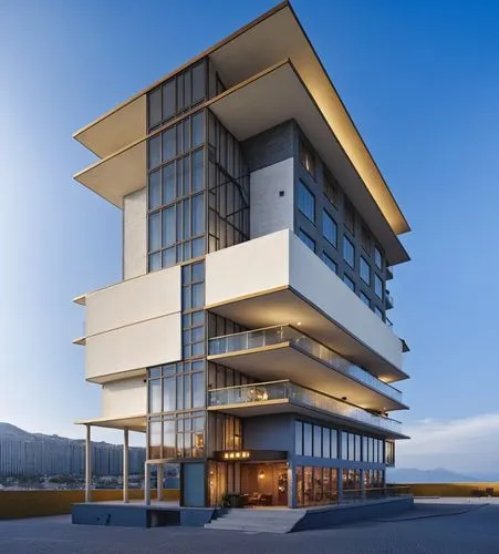 snohetta,modern architecture,modern building,cubic house,cantilevered,penthouses,Photography,General,Realistic