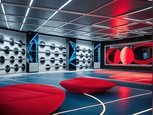 ufo interior,fitness room,gymnastics room,game room,fitness center,indoor games and sports,sound space,leisure facility,sci fi surgery room,the interior of the,aircraft cabin,laser tag,capsule hotel,computer room,nightclub,spaceship space,home theater system,little man cave,great room,search interior solutions,Photography,General,Realistic