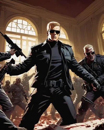 wesker,brubaker,batou,blade,midnighter,mercenaries,steranko,blackstreet,macmanus,trancers,hawkeye,strucker,solidus,spy visual,excelsiors,spymasters,kommissar,manhunters,heists,antiheroes,Illustration,American Style,American Style 08