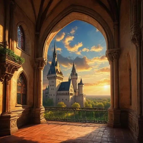 fairy tale castle,fairytale castle,disney castle,hogwarts,diagon,fantasyland,cinderella's castle,fairy tale,cinderella castle,sleeping beauty castle,gondolin,fairytale,walt disney world,fantasy picture,a fairy tale,windows wallpaper,fairy tale castle sigmaringen,magic kingdom,disney world,cartoon video game background,Art,Classical Oil Painting,Classical Oil Painting 18