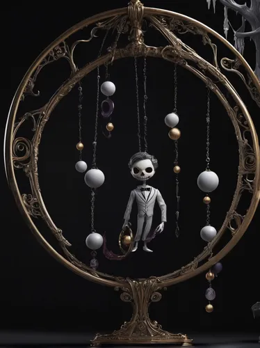 orrery,armillary sphere,marionette,pendulum,clockmaker,constellation lyre,cinema 4d,string puppet,orbital,kinetic art,vintage skeleton,sputnik,rain chain,scrap sculpture,3d render,clockwork,newton's cradle,zodiac,christmas ball ornament,day of the dead frame,Photography,Fashion Photography,Fashion Photography 02