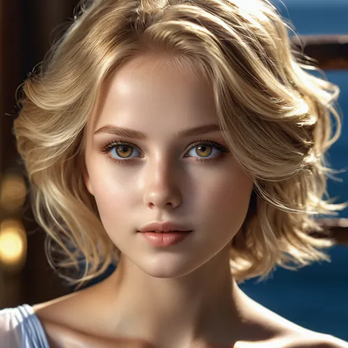 lily-rose melody depp,blond girl,pixie-bob,blonde girl,girl portrait,short blond hair,jennifer lawrence - female,madeleine,katniss,portrait of a girl,realdoll,angel face,blonde woman,angel,elsa,doll's facial features,beautiful young woman,romantic look,pretty young woman,cool blonde,Photography,General,Realistic