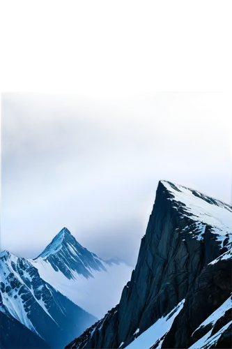 Mountain, night scene, dark blue sky, stars twinkling, rugged terrain, steep cliffs, snow-capped peak, misty atmosphere, eerie silence, dramatic spotlight, high contrast, cinematic composition, panora