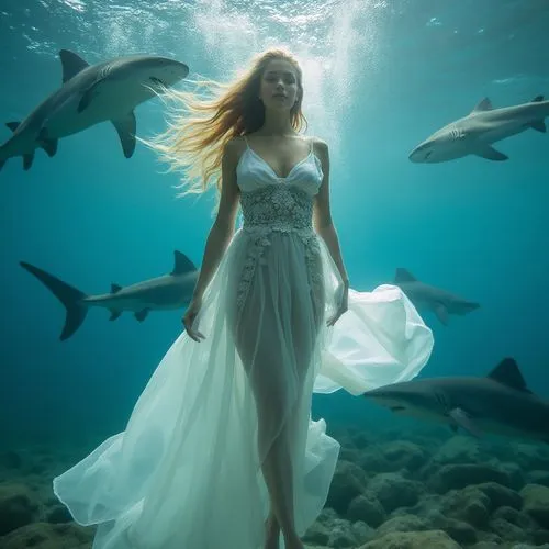 under water,amphitrite,girl with a dolphin,under the water,fathom,submerged,Photography,Fashion Photography,Fashion Photography 05