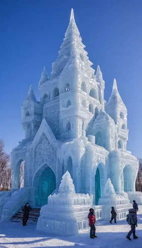 ice castle,snow house,ice hotel,snowhotel,ice landscape,winter house,white temple,snow roof,whipped cream castle,ice wall,icemaker,fairy tale castle,snow shelter,water cube,iceburg lettuce,frozen ice,igloo,fairytale castle,water castle,snow mountain,Illustration,Japanese style,Japanese Style 10