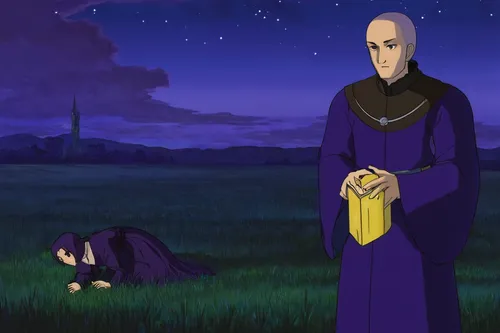 the abbot of olib,kado,rem in arabian nights,undertaker,magus,shinigami,lavander,emperor,monks,lavandula,kurai steppe,evangelion unit-02,ninjutsu,grim reaper,lavenders,takikomi gohan,of mourning,monk,viewing dune,wild emperor,Art,Artistic Painting,Artistic Painting 33