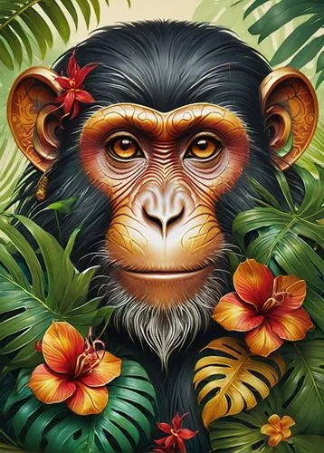 tamarin,chimpanzee,macaca,chimpansee,primate,tropical animals,barbary monkey,monkey,lutung,primatology,simian,bonobo,prosimian,primates,mangabey,primatologist,macaco,uakari,afarensis,monkeying,Conceptual Art,Fantasy,Fantasy 17