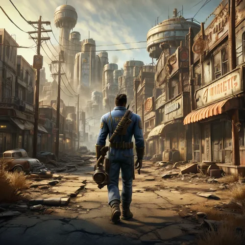 fallout4,post apocalyptic,wasteland,fallout,post-apocalyptic landscape,post-apocalypse,fresh fallout,apocalyptic,ghost town,concept art,destroyed city,world digital painting,background image,dystopian,desolate,background images,lost in war,the end of the world,game art,desolation