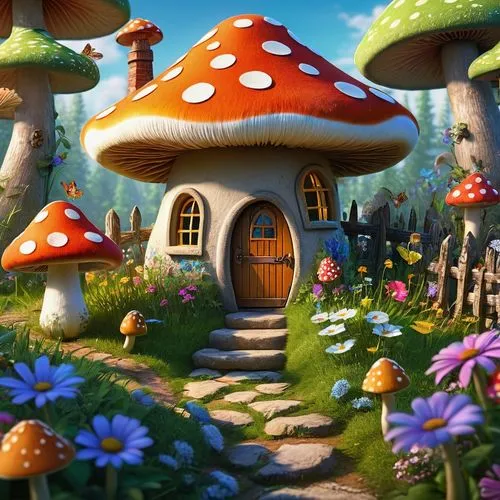 mushroom landscape,mushroom island,fairy village,fairy house,dandelion hall,toadstools,fairy chimney,toadstool,fairy world,club mushroom,fairy forest,scandia gnomes,fairy door,mushrooms,umbrella mushrooms,the little girl's room,little house,house in the forest,forest mushroom,apiarium,Photography,General,Fantasy