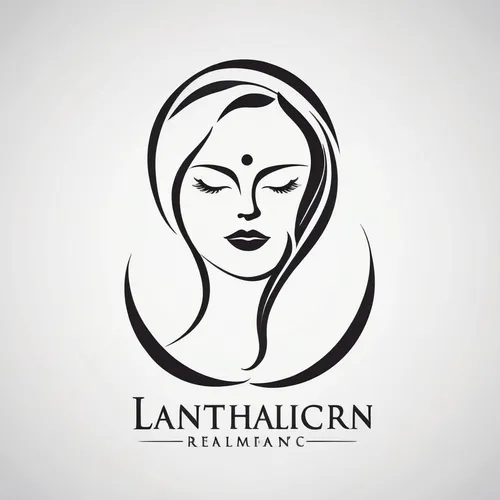 Create a vector logo that conveys transformation, renewal, and rejuvenation for a facial harmony company targeting women. Incorporate the letters L and T in the logo. Use a single color in the logo. C