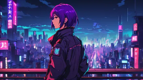 city lights,kusanagi,cityscape,ultraviolet,akiba,cybercity,colorful city,cyberworld,phonon,motoko,ayato,shinjuku,neon light,citylights,tokyo city,rebiya,shibuya,neon lights,dusk background,city at night,Conceptual Art,Fantasy,Fantasy 02