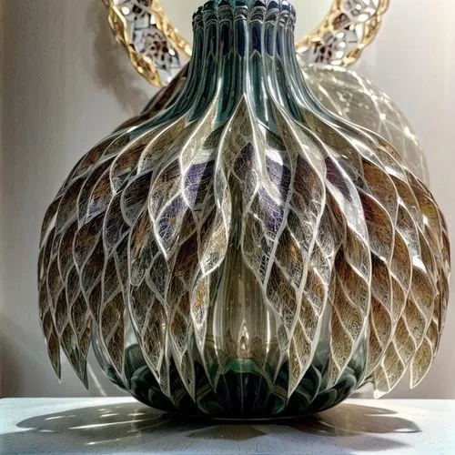 glass vase,shashed glass,glass jar,glass ornament,decanter,glasswares,mosaic glass,copper vase,glass yard ornament,pine cone pattern,bottle surface,blue sea shell pattern,pineapple basket,clay jug,perfume bottle,vase,hand glass,oil lamp,stoneware,retro kerosene lamp