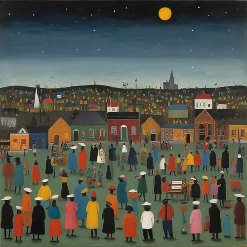 night scene,carol colman,all saints' day,otley,villagers,bethlehem,seller,olle gill,aberdeen,stirling town,large market,town,saint john,townscape,evening city,the market,eisteddfod,george russell,martin fisher,candlemas,Art,Artistic Painting,Artistic Painting 02