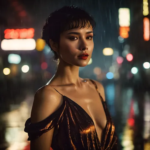 in the rain,asian umbrella,umbrella,bangkok,asian woman,walking in the rain,rain bar,pixie cut,geisha,audrey,cocktail dress,cinderella,umbrellas,wet,han thom,rainy,japanese woman,asian vision,girl in 