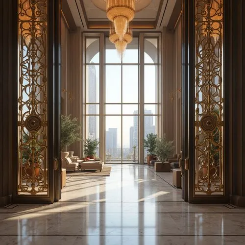 lobby,ballroom,rotana,amanresorts,foyer,entrance hall,ballrooms,emirates palace hotel,art deco,marble palace,habtoor,penthouses,palladianism,hotel lobby,hallway,kempinski,enfilade,ornate room,neoclassical,luxury home interior,Photography,General,Realistic