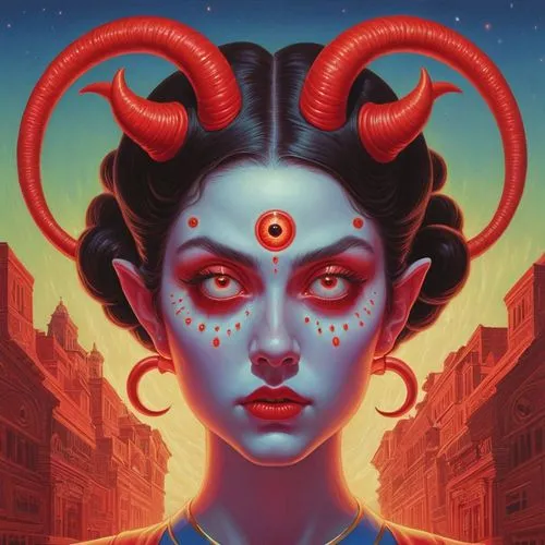 amidala,tantrik,samajtantrik,durga,devil,devi,dakini,duenas,mahishasura,medusa,the zodiac sign taurus,sithara,zodiac sign libra,horoscope taurus,zodiac sign gemini,roja,samsara,navaratri,jaya,kali,Illustration,Retro,Retro 16