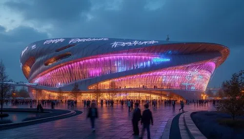 futuristic art museum,narodowy,globen,philharmonie,futuristic architecture,etfe,dongdaemun,tempodrom,concert venue,guggenheim museum,philharmoniker,zeil,musical dome,concert hall,ekaterinburg,technopolis,esteqlal,yekaterinburg,philharmonics,katowice,Photography,General,Realistic