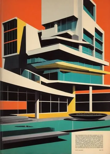 seidler,bauhaus,corbu,savoye,lasdun,neutra,midcentury,art deco,hejduk,corbusier,casgrain,lubetkin,sheeler,modernism,docomomo,mid century modern,niemeyer,constructivist,mid century,abstract retro,Illustration,American Style,American Style 11