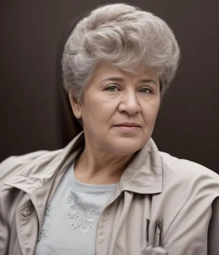 an older woman with grey hair looking away from the camera,matvienko,tereshkova,matviyenko,matveyeva,bokova,shashkova,Common,Common,Natural