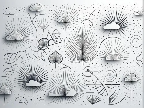 drawing a pattern and design with pencils,umbrella pattern,rain drops,raindrops,drizzle,gray icon vectors,vector pattern,Illustration,Black and White,Black and White 04