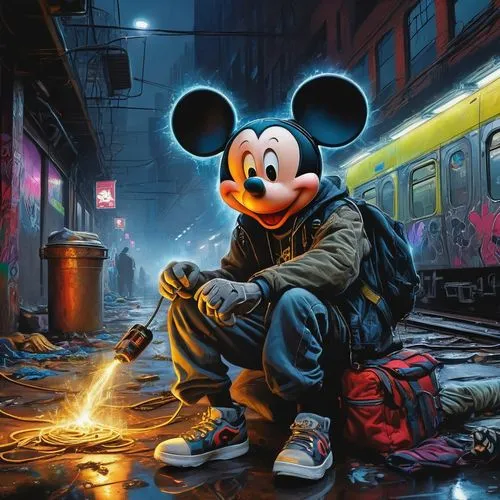 micky mouse,mickey,mickey mause,micky,disneyfication,disneyfied,Illustration,Realistic Fantasy,Realistic Fantasy 03