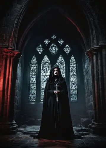 gothic portrait,gothic woman,dark gothic mood,gothic,gothic style,archimandrite,gothic fashion,priest,the nun,the abbot of olib,blood church,haunted cathedral,benedictine,carpathian,sepulchre,gothic architecture,nuncio,blackmetal,cloak,templar,Photography,Black and white photography,Black and White Photography 01