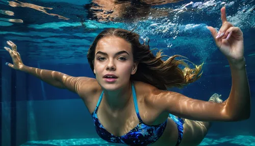 best Places to take senior graduation pictures Sandra Day O'Connor High School Phoenix Peoria Az Anthem high school portraits,female swimmer,photo session in the aquatic studio,underwater background,u