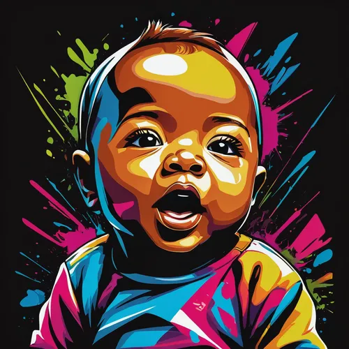 kids illustration,cmyk,vector graphic,infant,adobe illustrator,cool pop art,world children's day,child portrait,effect pop art,wpap,christ child,chalk drawing,baby frame,vector graphics,children of uganda,pop art style,pop art colors,psychedelic art,child,child art,Art,Artistic Painting,Artistic Painting 34