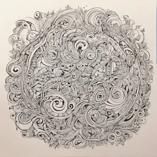 mandala drawing,line art wreath,fractals art,whirlpool pattern,mandala illustration,spirals,mandala loops,swirly orb,swirls,mandala art,fibonacci spiral,time spiral,mandala flower drawing,spiral pattern,vector spiral notebook,circular pattern,spirograph,circular ornament,tangle,spiral,Illustration,Black and White,Black and White 05