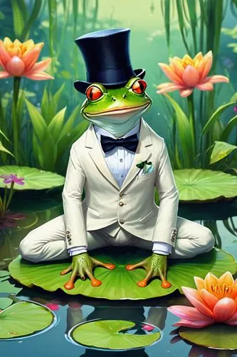 frog king,frog prince,frog background,pond frog,jazz frog garden ornament,man frog,frog man,kawaii frog,meditator,frog figure,swankiest,tux,elegante,glomgold,icegators,water frog,bottomless frog,tea cup fella,lilly pond,kawaii frogs,Unique,Pixel,Pixel 05