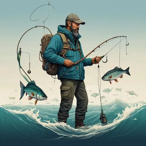 types of fishing,big-game fishing,fisherman,fishing classes,angler,monopod fisherman,fishing gear,casting (fishing),fly fishing,surf fishing,fishing equipment,fishing,fish-surgeon,surface lure,people fishing,recreational fishing,fishing camping,angling,to fish,phishing,Conceptual Art,Fantasy,Fantasy 09