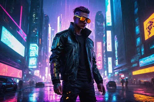 cyberpunk,mute,futuristic,cyber,cyber glasses,vapor,dystopian,3d man,pedestrian,ultraviolet,hk,electro,matrix,urban,hong kong,neon,renegade,80's design,80s,dystopia,Conceptual Art,Fantasy,Fantasy 18