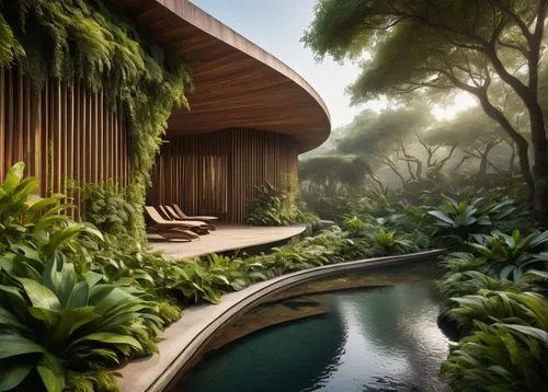 amanresorts,landscape design sydney,tropical house,landscape designers sydney,garden design sydney,pool house,tropical forest,landscaped,3d rendering,anantara,tropical jungle,tropical island,forest house,tropical greens,asian architecture,roof landscape,holiday villa,render,beautiful home,home landscape,Art,Classical Oil Painting,Classical Oil Painting 36