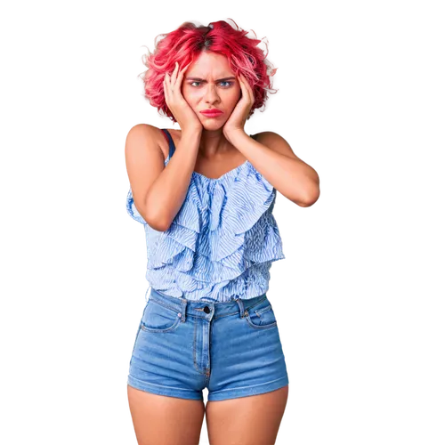 jeans background,denim background,sharna,feza,jojo,lydians,navys,yolandita,portrait background,pixie,raggedy ann,kelis,red hair,ylonen,toni,redhair,red background,amazona,fausta,wanessa,Conceptual Art,Sci-Fi,Sci-Fi 12