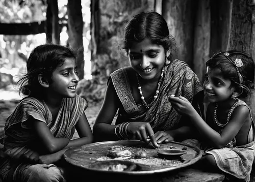 nomadic children,little girl and mother,by chaitanya k,children studying,children girls,indian woman,tamil food,indian girl,world children's day,children learning,little girl reading,rakshabandhan,india,maharashtrian cuisine,children playing,tamil culture,andhra food,monochrome photography,photographing children,traditional food,Photography,Black and white photography,Black and White Photography 02