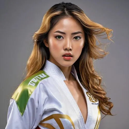 amnat charoen,kaew chao chom,siam fighter,su yan,miss vietnam,taekkyeon,tai qi,shuai jiao,bia hơi,kai yang,xuan lian,martial arts uniform,korean,xiangwei,kai bei,han thom,asian woman,miyeok guk,siu mei,vietnamese woman,Illustration,American Style,American Style 08