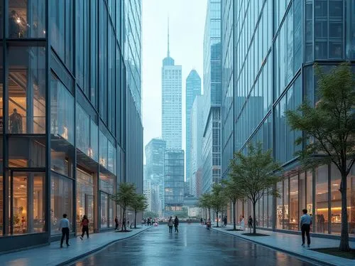 tishman,transbay,5th avenue,new york streets,hudson yards,streeterville,difc,chipperfield,citycenter,bjarke,streetscape,julliard,inlet place,financial district,zuccotti,glass facade,city scape,cheapside,yorkville,glass facades,Photography,General,Realistic