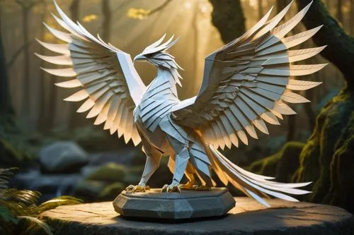 hippogriff,dove of peace,arryn,raven sculpture,angel statue,uniphoenix,garuda,lorien,gryphon,pegasus,gwe,harpy,white eagle,saltiel,phoenixes,eros statue,seraph,firebird,aliran,clariden,Illustration,Realistic Fantasy,Realistic Fantasy 08