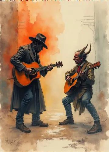 troubadors,troubadours,cavaquinho,banditos,town musicians,bandidos