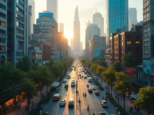 new york streets,guangzhou,paulista,shanghai,city highway,buenos aires,são paulo,xujiahui,nanjing,wangfujing,new york,chengdu,ciudades,philadelphia,ciudad,evening city,manhattan,newyork,avenida,shangai,Photography,General,Realistic