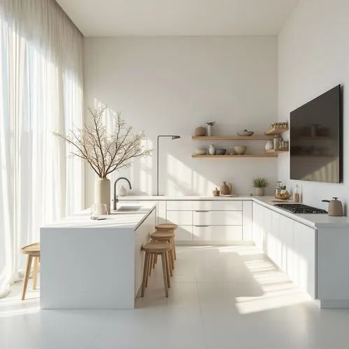 modern minimalist kitchen,modern kitchen interior,kitchen design,modern kitchen,kitchen interior,nonom style