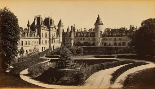 fairy tale castle sigmaringen,abbaye de belloc,hotel de cluny,hohenzollern castle,castle sans souci,maulbronn monastery,castelul peles,alcazar of seville,royal castle of amboise,bethlen castle,abbaye de sénanque,sigmaringen,iulia hasdeu castle,würzburg residence,xix century,palace garden,moated castle,metz,sanssouci,schlossgarten,Photography,Black and white photography,Black and White Photography 15