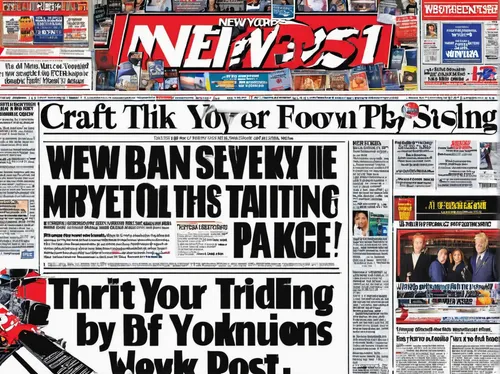 Craft a mysterious headline for the front page of the New York Post.,tabloid,daily news,british newspapers,reading newspapaer,news page,the print edition,newsprint,daily newspaper,commercial newspaper