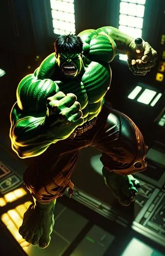 hulk, muscular, dark, in a new york city, scary, cinema image, detailed,avenger hulk hero,hulk,petrol-bowser,fuel-bowser,michelangelo,incredible hulk,doctor doom,teenage mutant ninja turtles,green lan