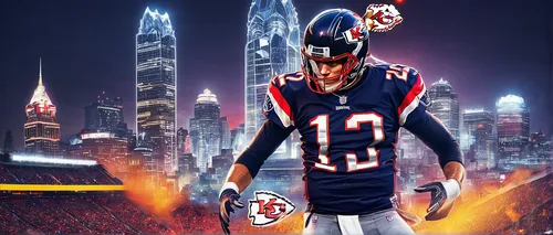 stadium falcon,nfl,national football league,the fan's background,book cover,sprint football,super bowl,cleveland,chi,the bears,fire background,landover,baker,media concept poster,arena football,pc game,sports collectible,superhero background,new england style,quarterback,Illustration,Japanese style,Japanese Style 10